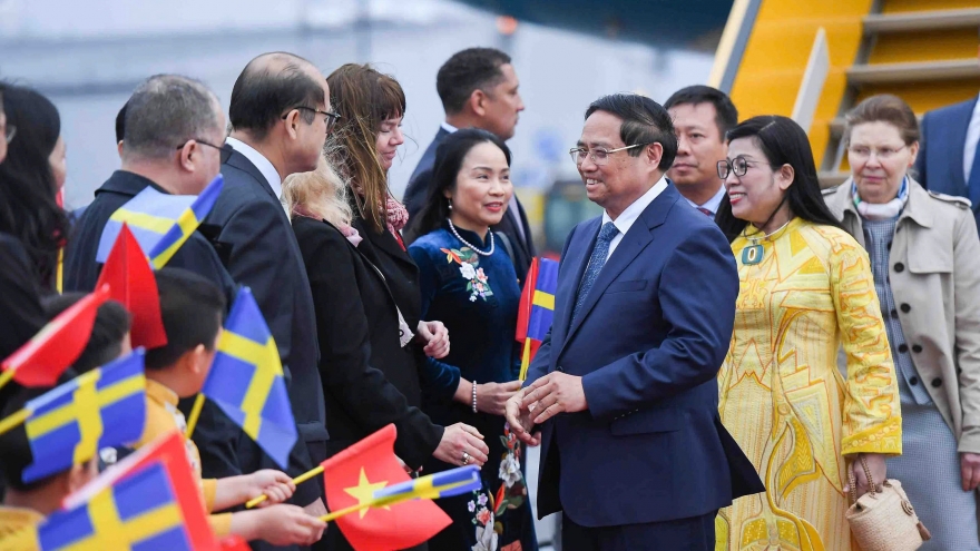 Thủ tướng Phạm Minh Chính và Phu nhân bắt đầu thăm chính thức Thụy Điển