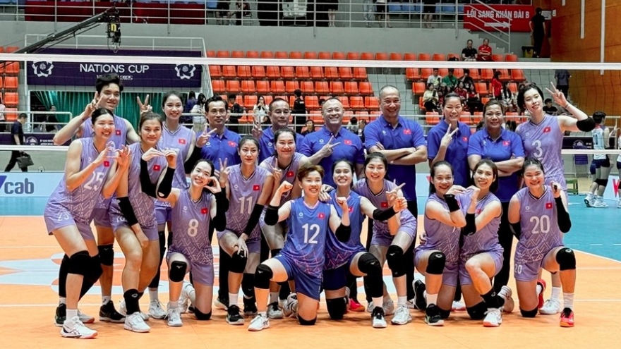 Vietnam takes top spot in Group A at AVC Women’s Nations Cup