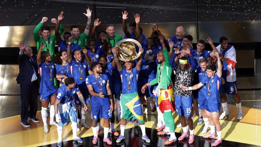 Bùng nổ cảm xúc khoảnh khắc dàn sao Chelsea nhận danh hiệu Club World Cup