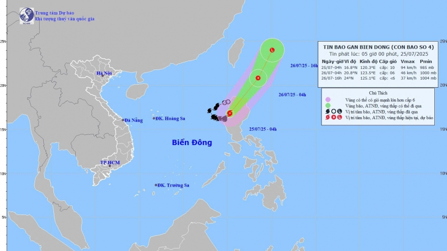 Bão số 4 (Cỏ May) đã đổ bộ vào khu vực phía Tây đảo Lu Dông (Philippines)