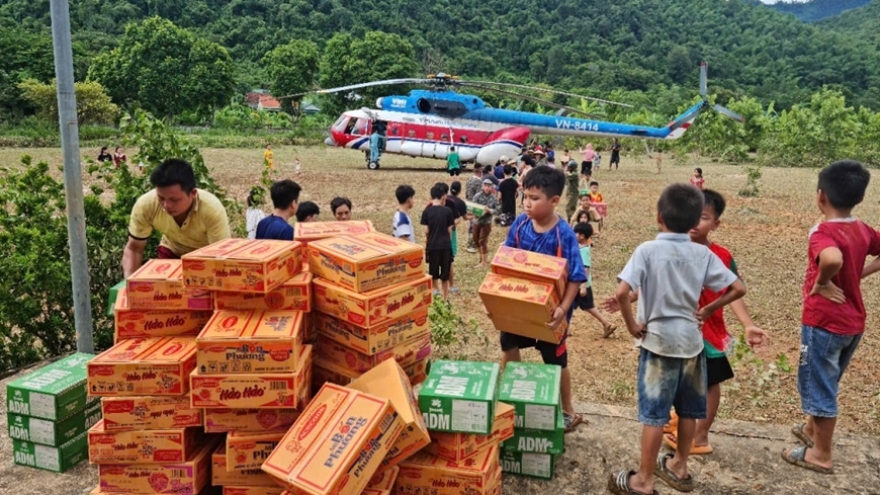 Additional helicopter sorties planned to transport relief supplies to flood victims