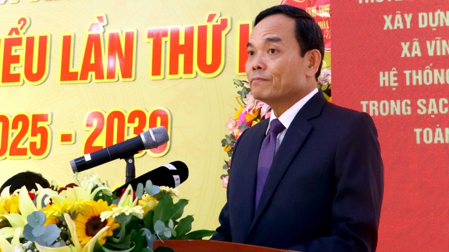 Ông Trần Lưu Quang dự Đại hội Đảng bộ xã Vĩnh Hải, nơi quy hoạch điện hạt nhân