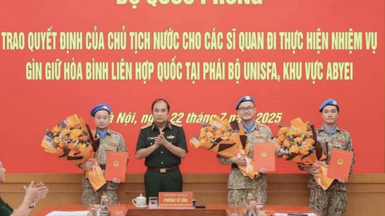 Vietnamese officers appointed to UN peacekeeping mission in Abyei