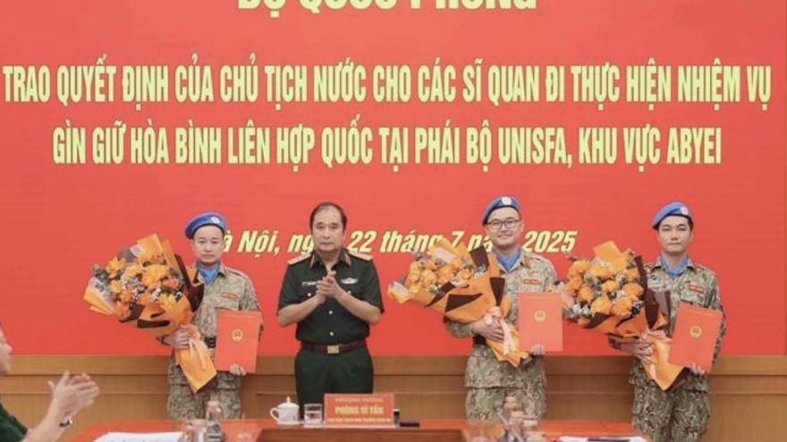 Vietnamese officers appointed to UN peacekeeping mission in Abyei
