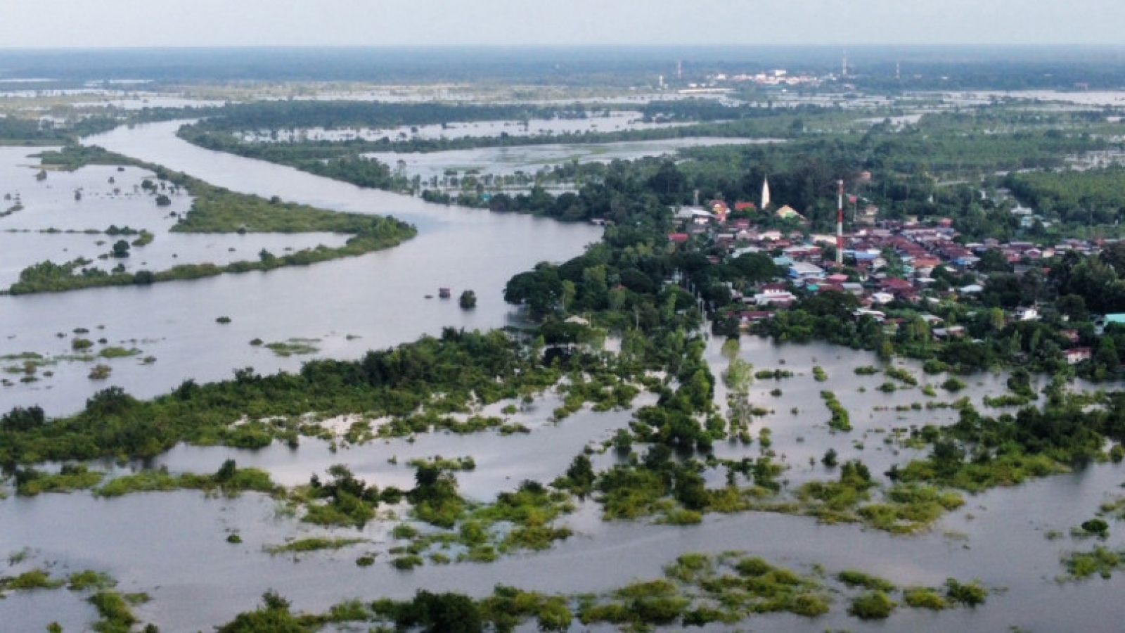 Lũ lụt nghiêm trọng tại Nakhon Phanom (Thái Lan)