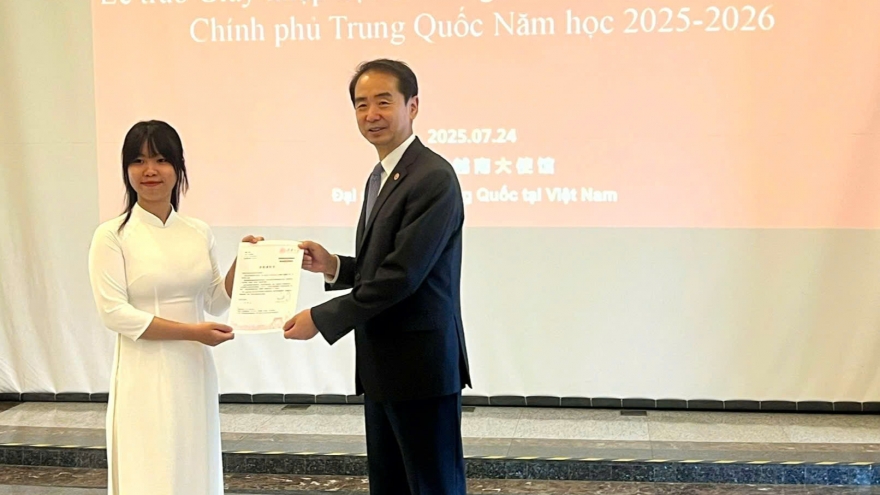 34 học sinh, sinh viên Việt Nam giành học bổng Chính phủ Trung Quốc