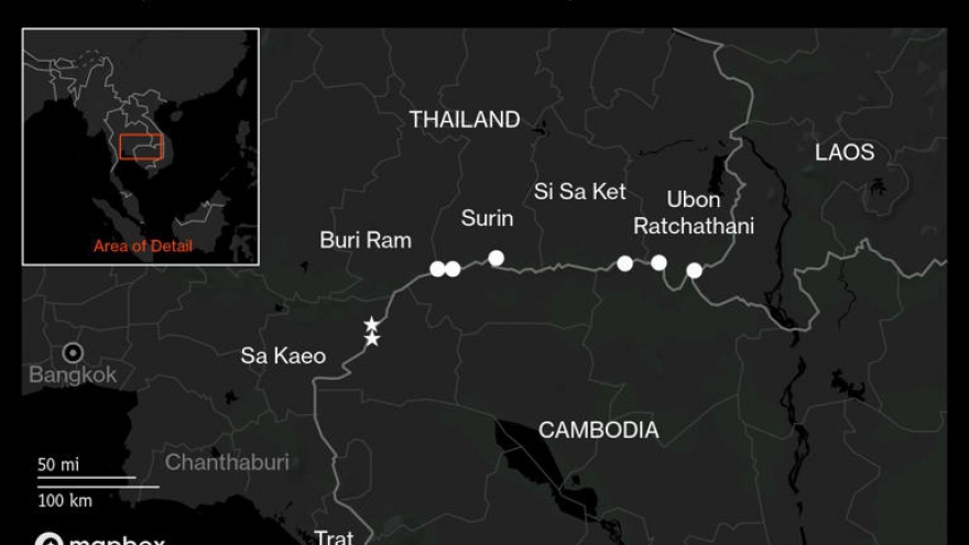 Lãnh đạo Thái Lan và Campuchia sẽ gặp nhau lúc 15h chiều nay