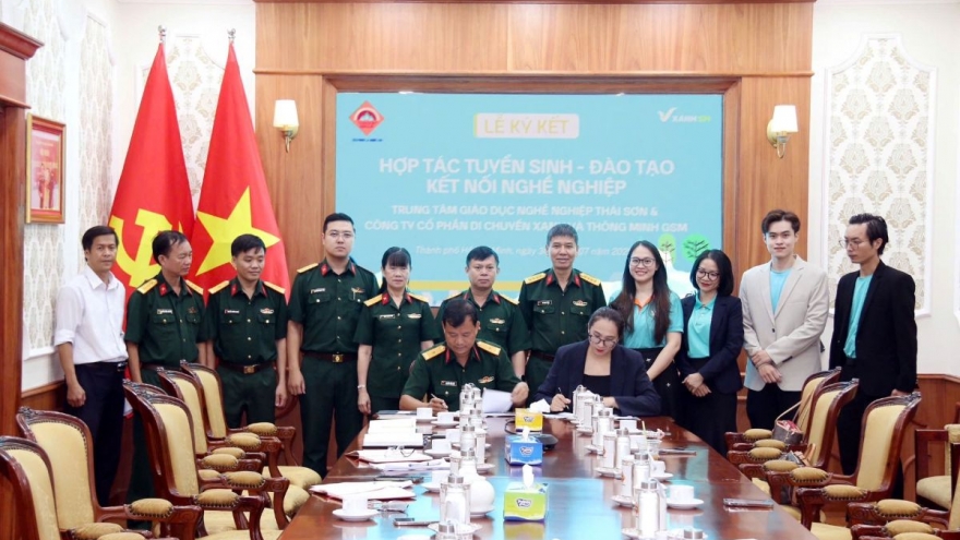 GSM hợp tác Trung tâm Thái Sơn tạo việc làm bền vững cho bộ đội xuất ngũ