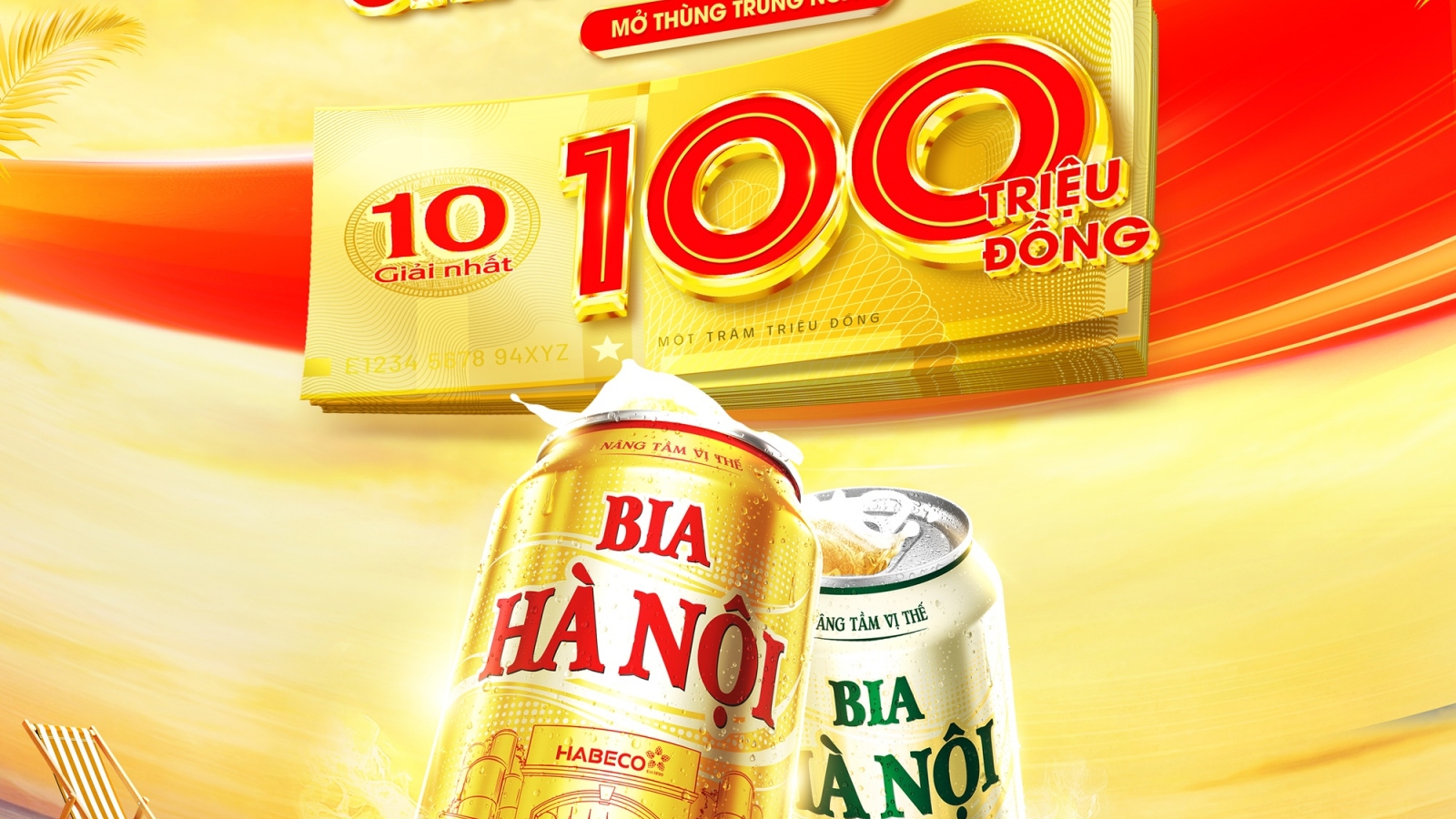 Trúng 100 triệu đồng với chương trình khuyến mại “Chào hè rực rỡ” cùng bia Hà Nội
