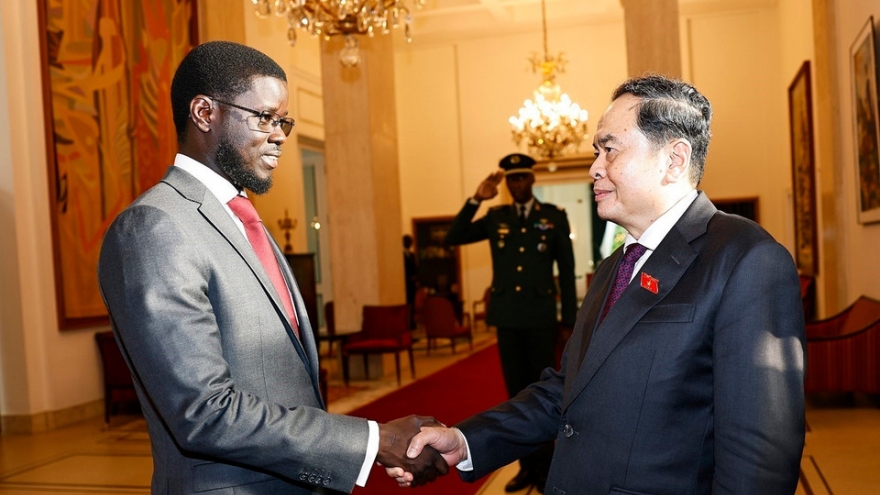 Chủ tịch Quốc hội Trần Thanh Mẫn hội kiến Tổng thống Senegal Bassirou Diomaye Faye