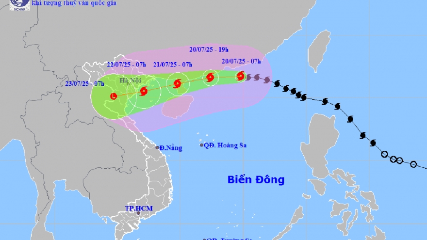 Bão số 3 giật cấp 14, cách Quảng Ninh-Hải Phòng khoảng 705km