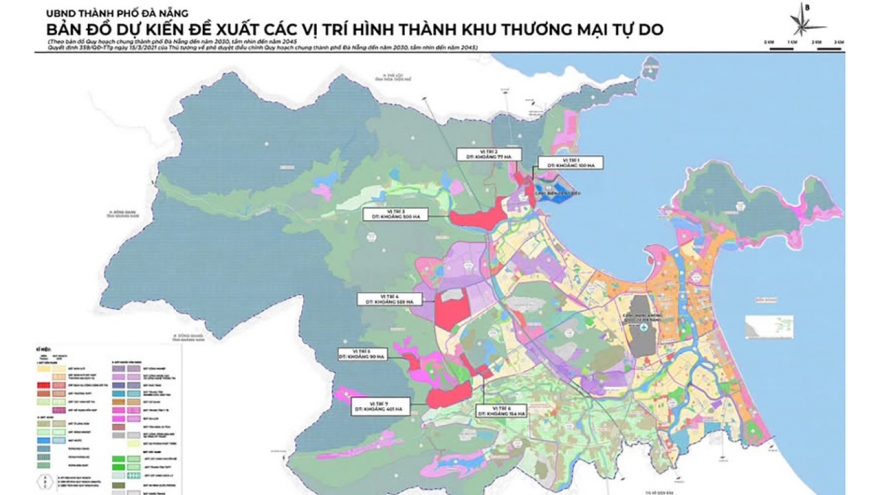 Đà Nẵng điều chỉnh 7 vị trí xây dựng Khu Thương mại tự do