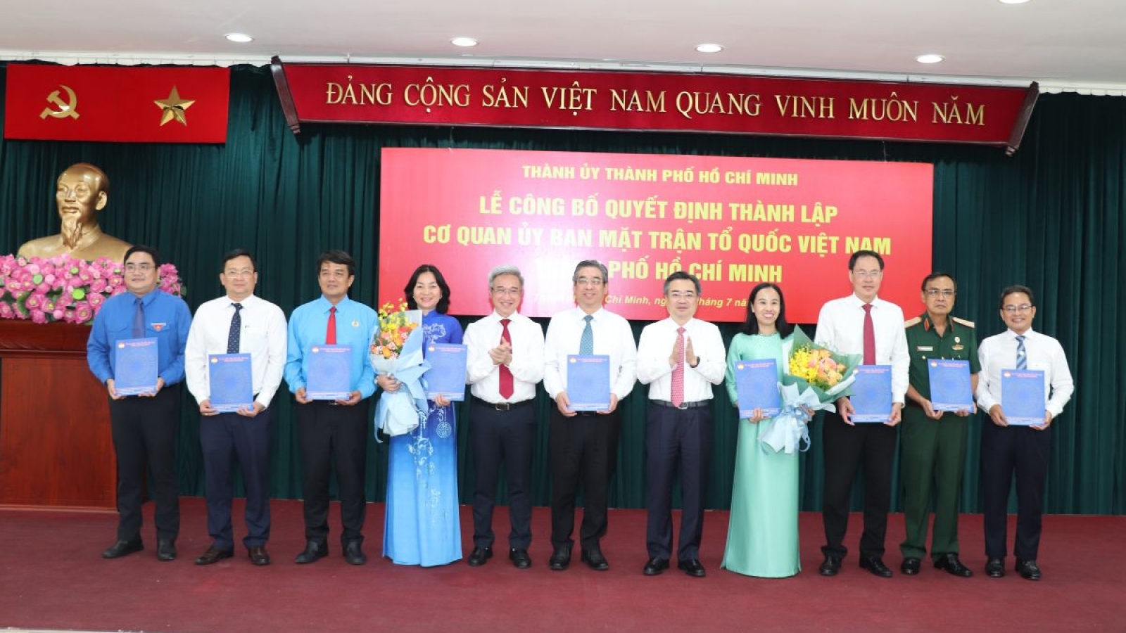 Thành lập Cơ quan Ủy ban MTTQ Việt Nam TP.HCM với 10 ban chuyên môn
