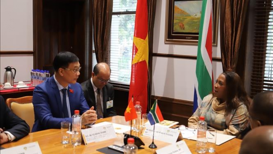 Phó Chủ tịch Quốc hội Vũ Hồng Thanh hội kiến Chủ tịch Thượng viện Nam Phi