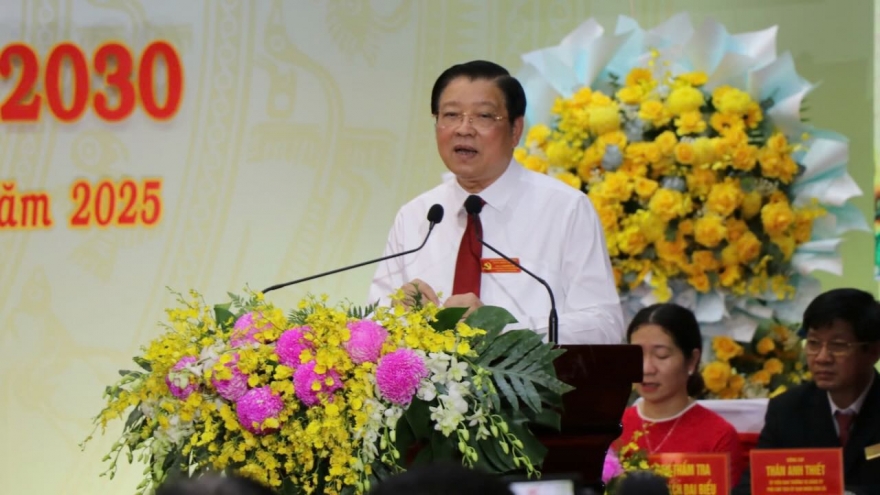 Ông Phan Đình Trạc dự Đại hội Đảng bộ cấp xã điểm ở Đồng Nai