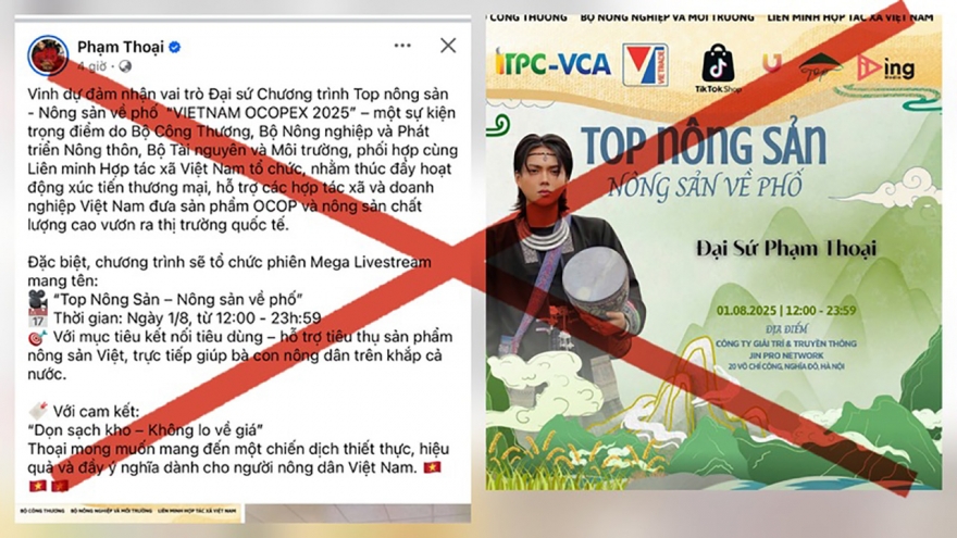Cục Xúc tiến thương mại bác thông tin bổ nhiệm đại sứ VIETNAM OCOPEX 2025