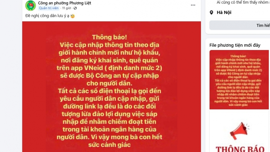 Chiêu trò lừa đảo mới lợi dụng việc sáp nhập tỉnh thành