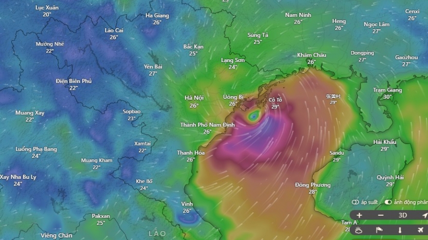 Bão số 3 sẽ đổ bộ vào bờ biển nước ta khi nào?