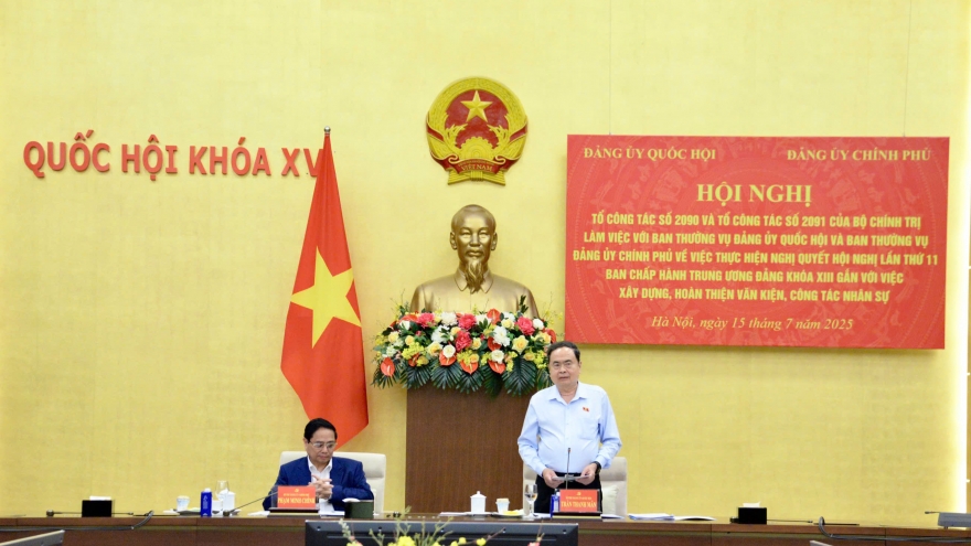 Tổ công tác Bộ Chính trị làm việc với Ban Thường vụ Đảng ủy Quốc hội, Chính phủ