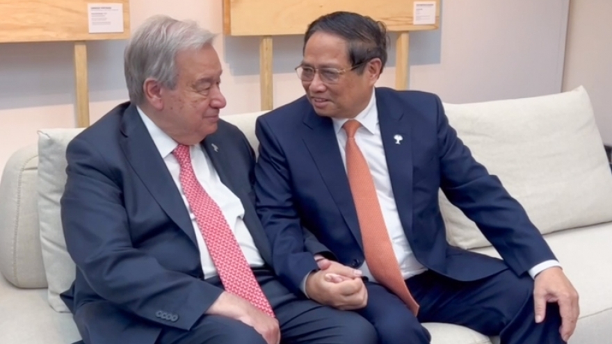 Thủ tướng gặp Tổng Thư ký Liên Hợp Quốc Antonio Guterres