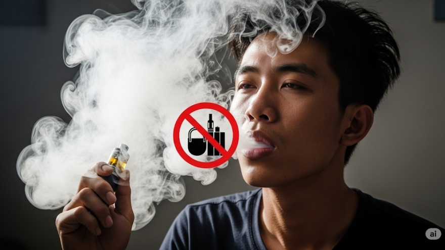 Thuốc lá điện tử: Phạt cả người hút lẫn người không ngăn cản