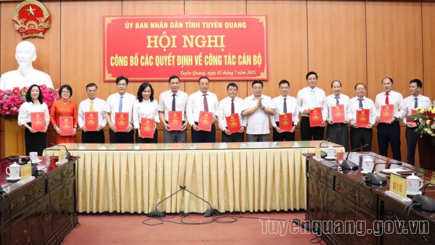 Tuyên Quang bổ nhiệm lãnh đạo các sở, ban, ngành