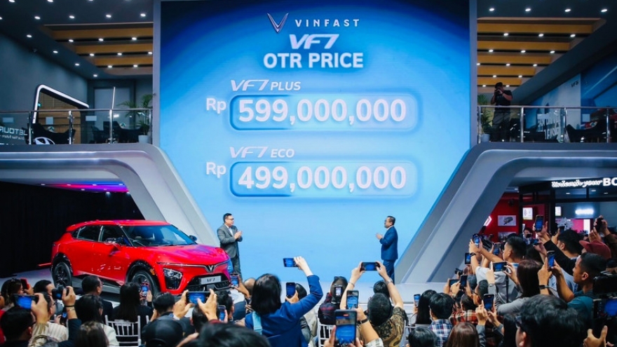 VinFast launches all-electric VF 7 SUV in Indonesia