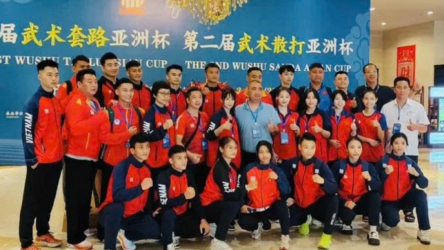 Vietnam ranks third at Wushu Asian Cup with two gold medals