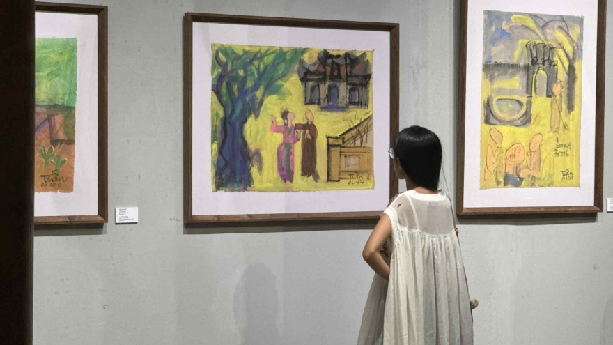 Triển lãm tranh “Ngũ hình 2” với những tạo hình đa dạng trong văn hoá dân gian