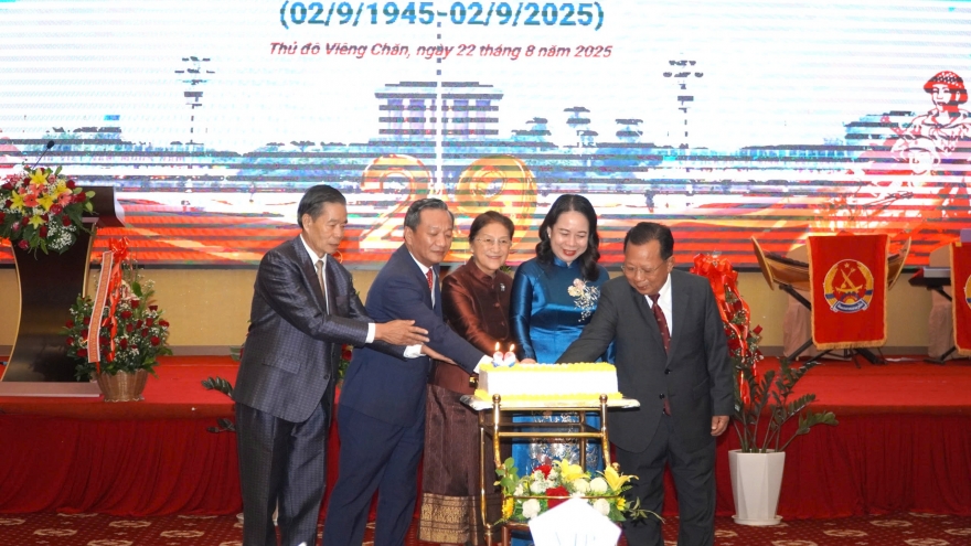 Đại sứ quán Việt Nam tại Lào kỷ niệm 80 năm Quốc khánh Việt Nam