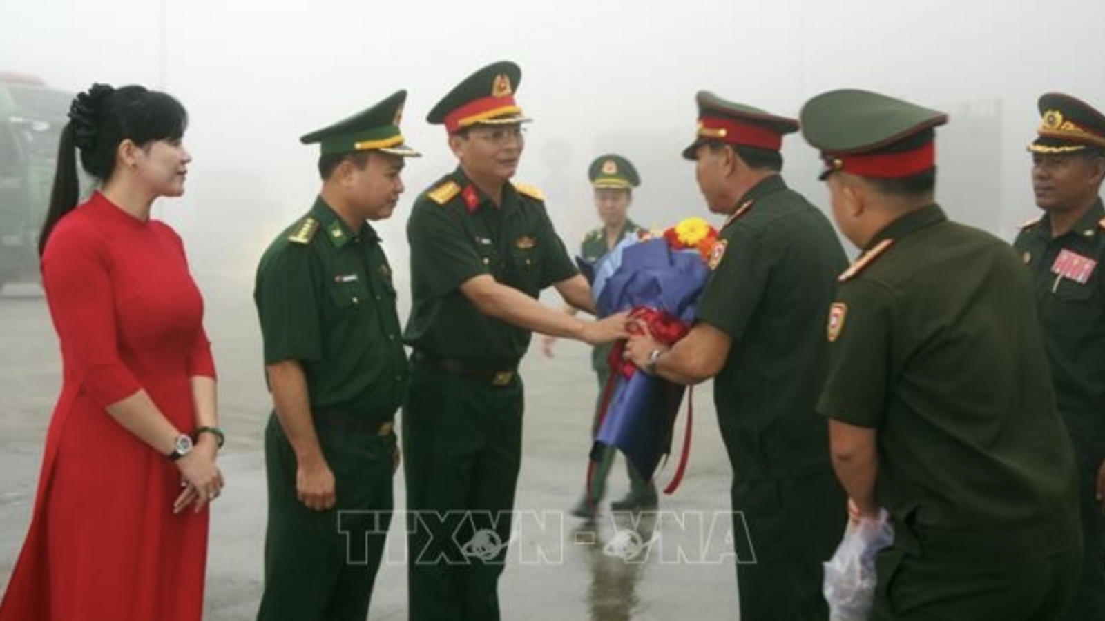 Welcome ceremony held for Lao officers, soldiers joining National Day parade