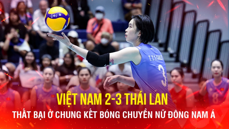 ĐT bóng chuyền nữ Việt Nam để thua đáng tiếc trước Thái Lan ở chung kết SEA V.League