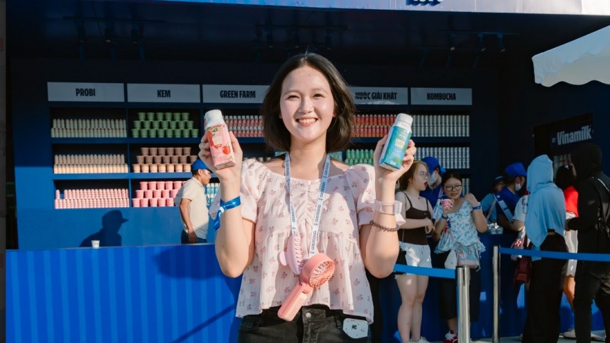 Check-in cực chất, Vinamilk tiếp năng lượng tươi vui cho các lễ hội âm nhạc cuối tuần