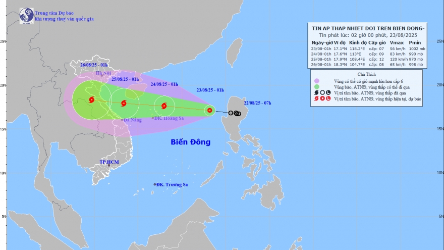 Áp thấp nhiệt đới sắp mạnh lên thành bão, Nghệ An - Huế sẽ chịu tác động trực tiếp