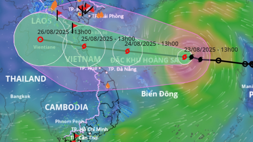 Bão số 5 di chuyển nhanh, cách đặc khu Hoàng Sa khoảng 230km
