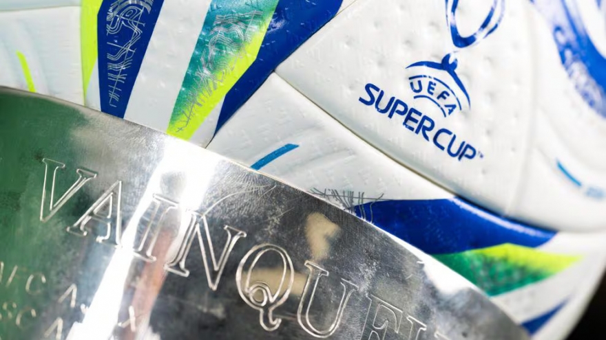 Lịch thi đấu và trực tiếp Siêu Cúp châu Âu hôm nay 13/8: PSG tranh cúp với Tottenham