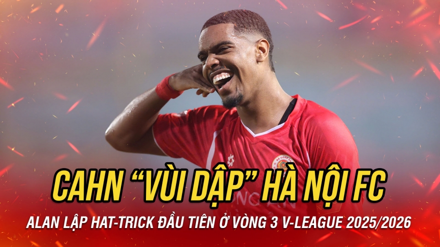 Kết quả vòng 3 V-League 2025/2026 28/8: CAHN "vùi dập" Hà Nội FC ở trận derby Thủ đô