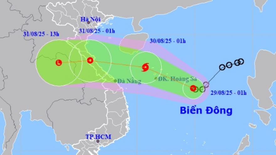 Áp thấp nhiệt đới gây gió giật cấp 9, cách đặc khu Hoàng Sa khoảng 320km