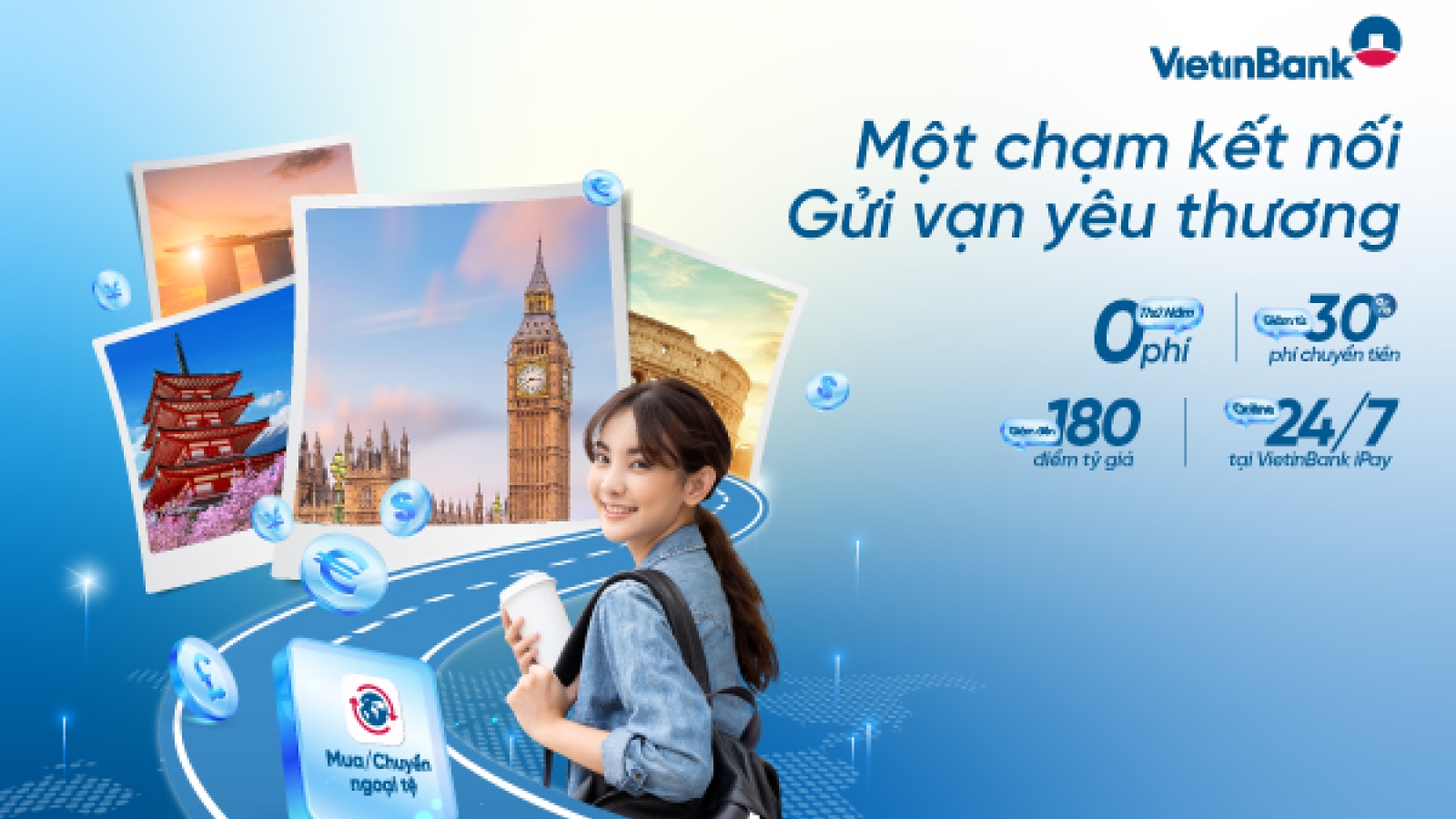 Du học an tâm với gói sản phầm “Một chạm kết nối - Gửi vạn yêu thương” của VietinBank