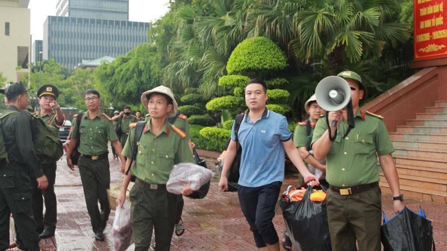 Công an Nghệ An xuất quân hỗ trợ các địa phương ven biển phòng, chống bão số 5