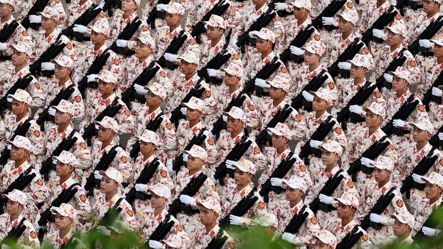 Những hình ảnh đều tăm tắp tại buổi Tổng duyệt diễu binh mừng 80 năm Quốc khánh