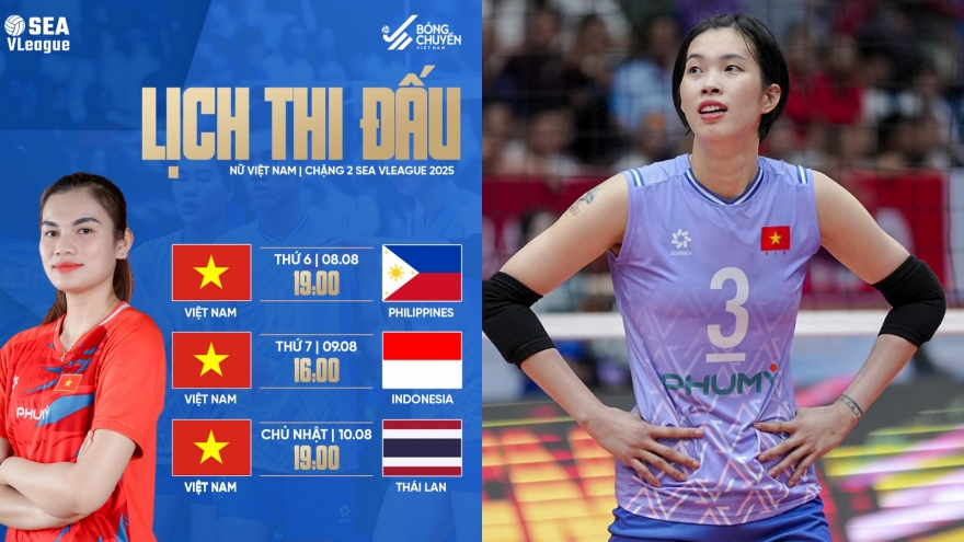 Lịch trực tiếp bóng chuyền nữ hôm nay 8/8: Việt Nam so tài với Philippines