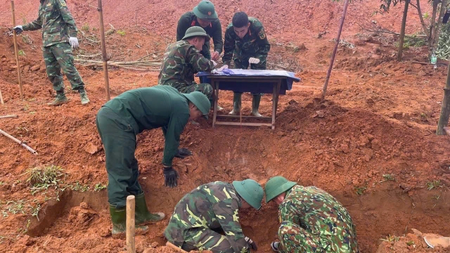 Phát hiện 4 hài cốt liệt sĩ tại Khe Sanh, Quảng Trị