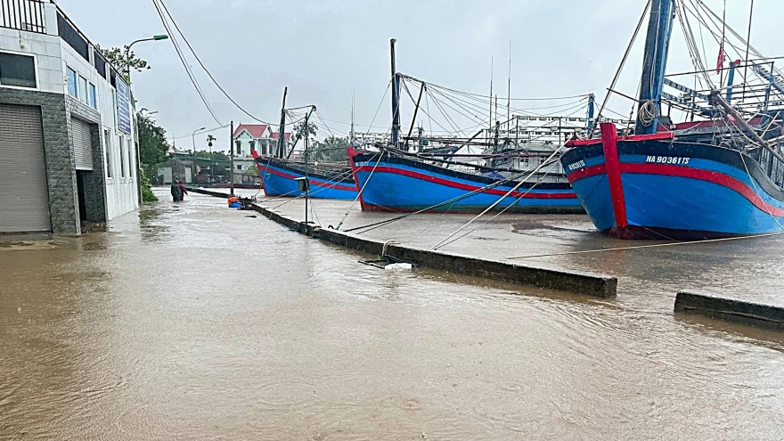 Bão số 5: Cảnh báo ngập lụt diện rộng tại Nghệ An