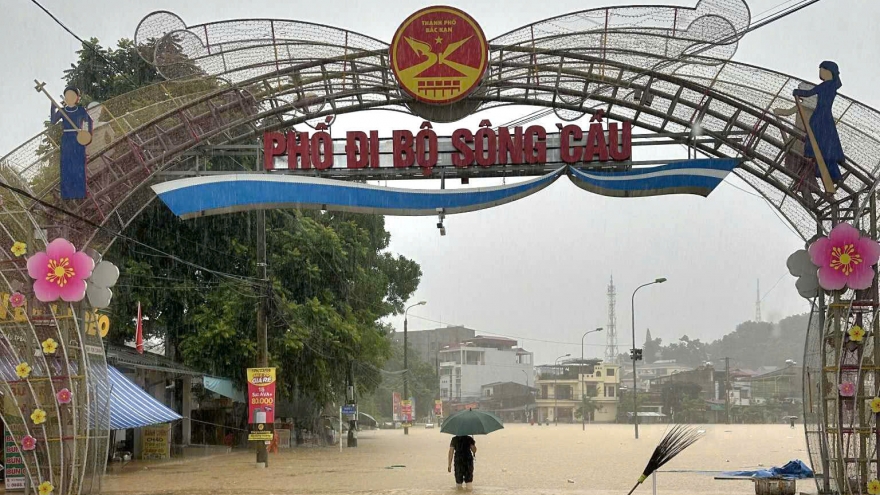 Mưa lớn kéo dài gây ngập úng cục bộ tại một số khu vực phía Bắc Thái Nguyên