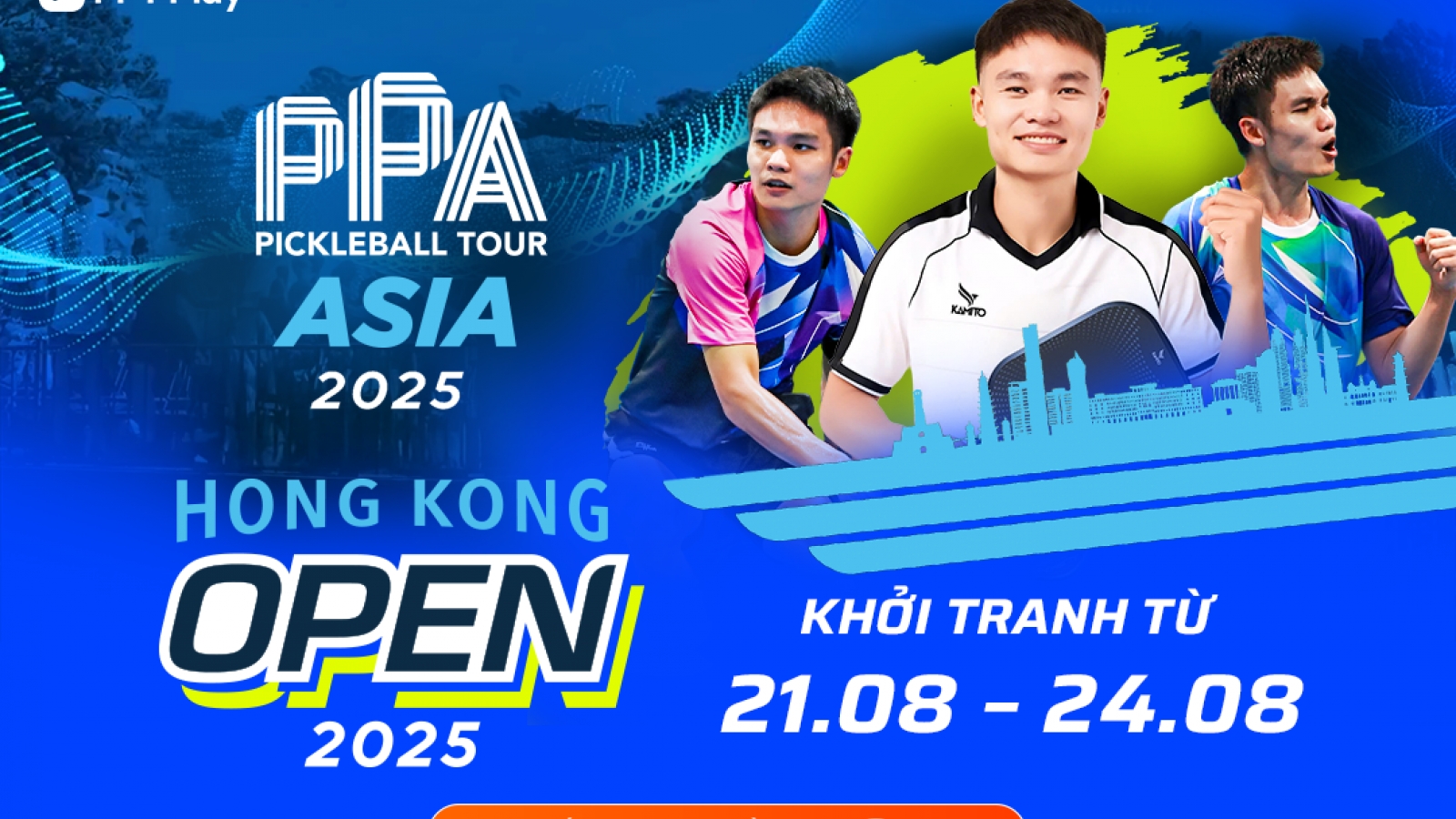 FPT Play trực tiếp 3 giải lớn trong hệ thống PPA Pickleball Tour Asia 2025