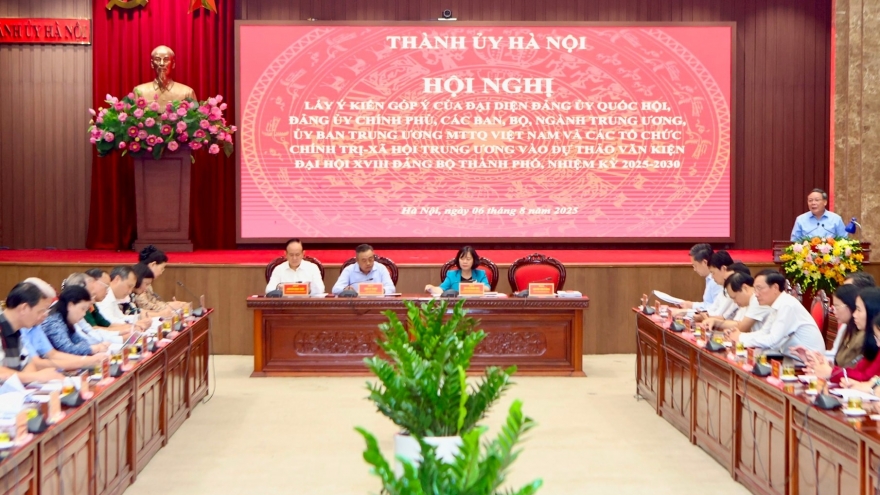 Hà Nội: Lấy ý kiến góp ý vào dự thảo văn kiện Đại hội Đảng của thành phố