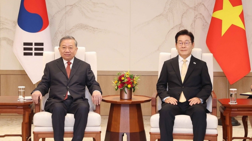 Tổng Bí thư Tô Lâm hội đàm với Tổng thống Hàn Quốc