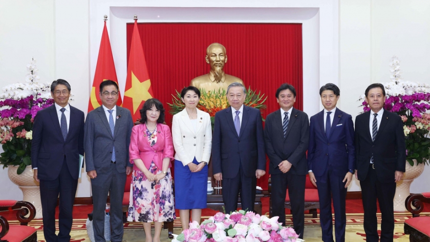 Tổng Bí thư Tô Lâm tiếp Chủ tịch Liên minh nghị sĩ hữu nghị Nhật - Việt