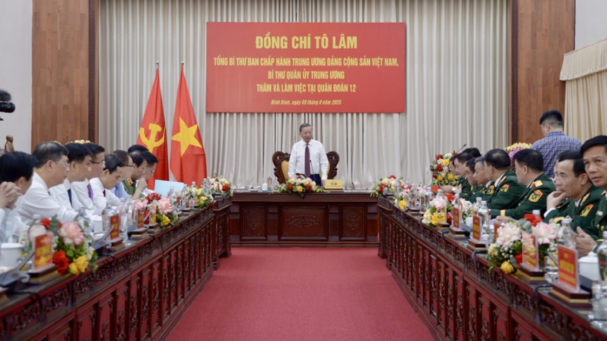 Tổng Bí thư Tô Lâm: Xây dựng quân đoàn tinh gọn, mạnh, có sức mạnh tổng hợp